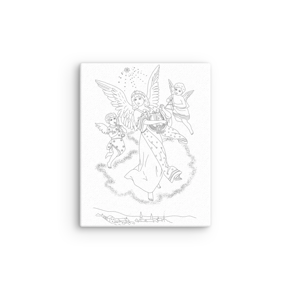 Color-Your-Own Christmas Angel on Canvas product image (2)