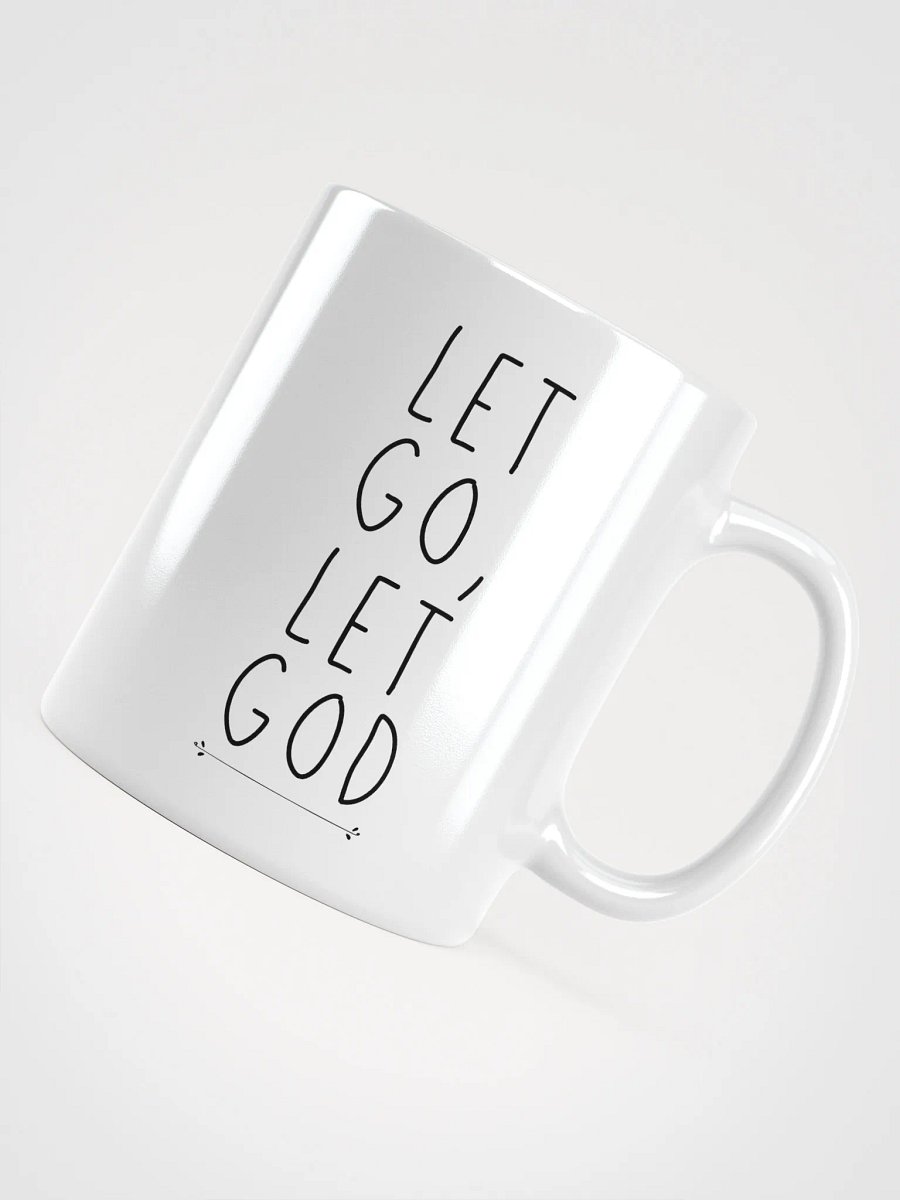 'Let Go, Let God' White Glossy Mug product image (5)