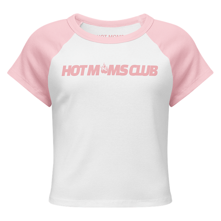 Hot Moms Club “Members Only” Raglan Tee – Pink Edition product image (1)