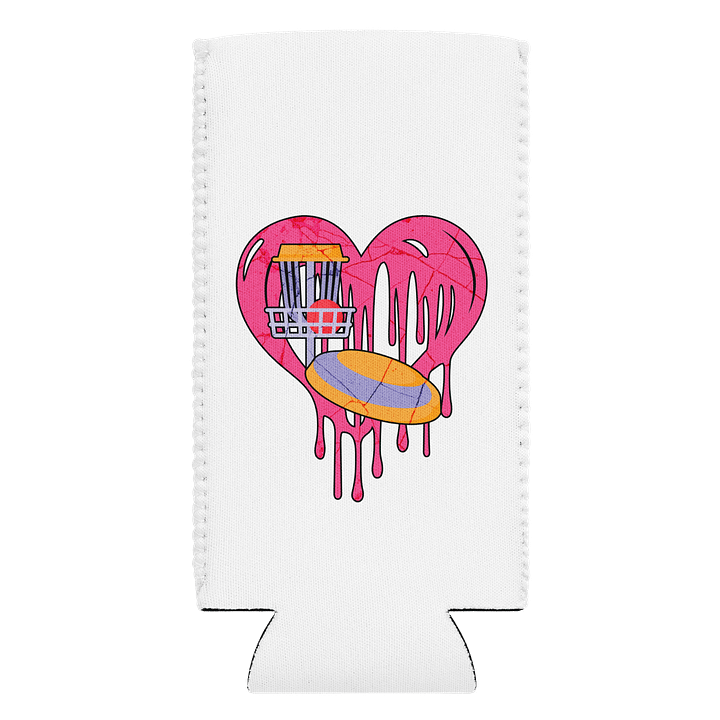 Heart Disc Golf Can Cooler product image (1)