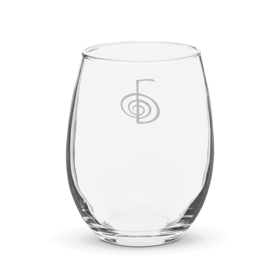 Drinking glass with Reiki energy healing symbol product image (6)