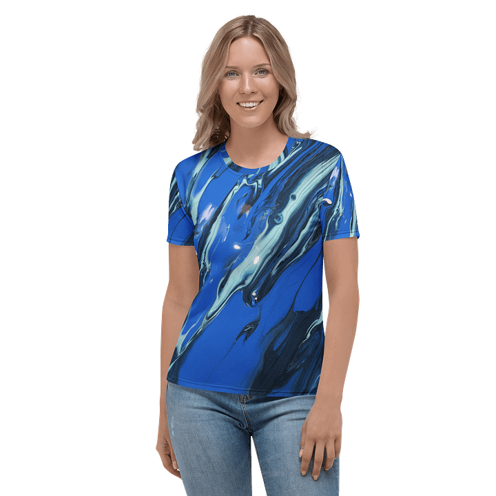 Blue Waves of Pouring art - All over print product image (2)