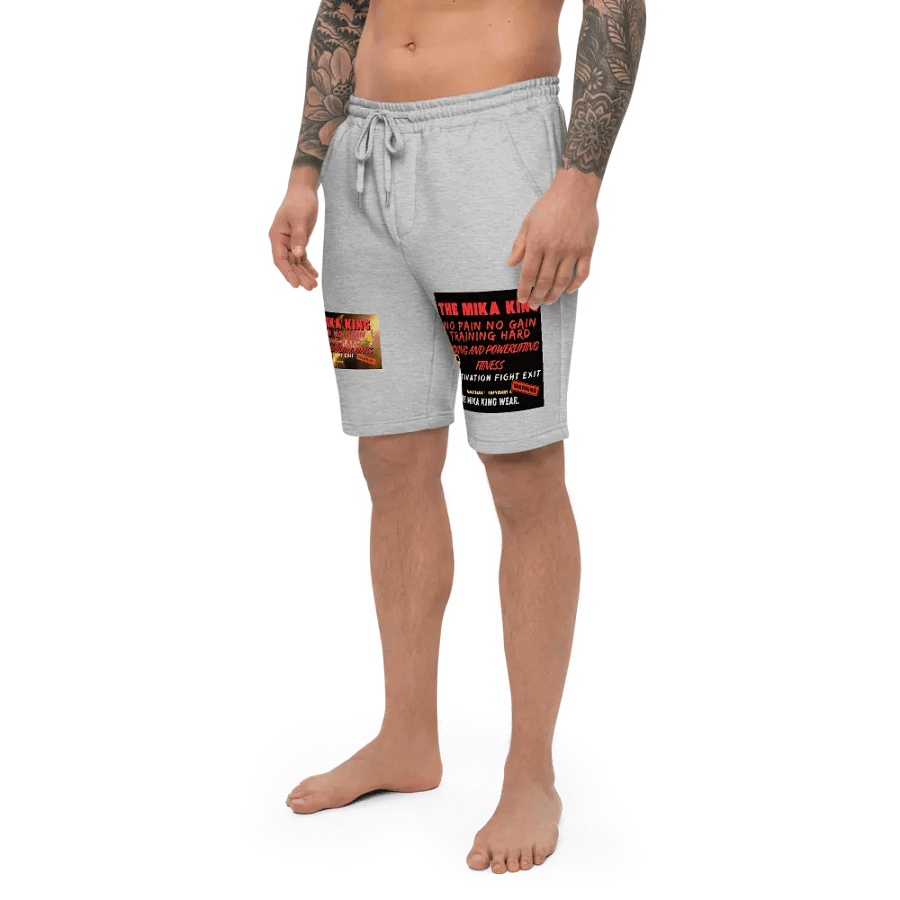 Pantalones cortos de polar para hombre para deportes The Mika King Wear,Fitness,No Pain No Gain Training Hard Edtion. product image (5)