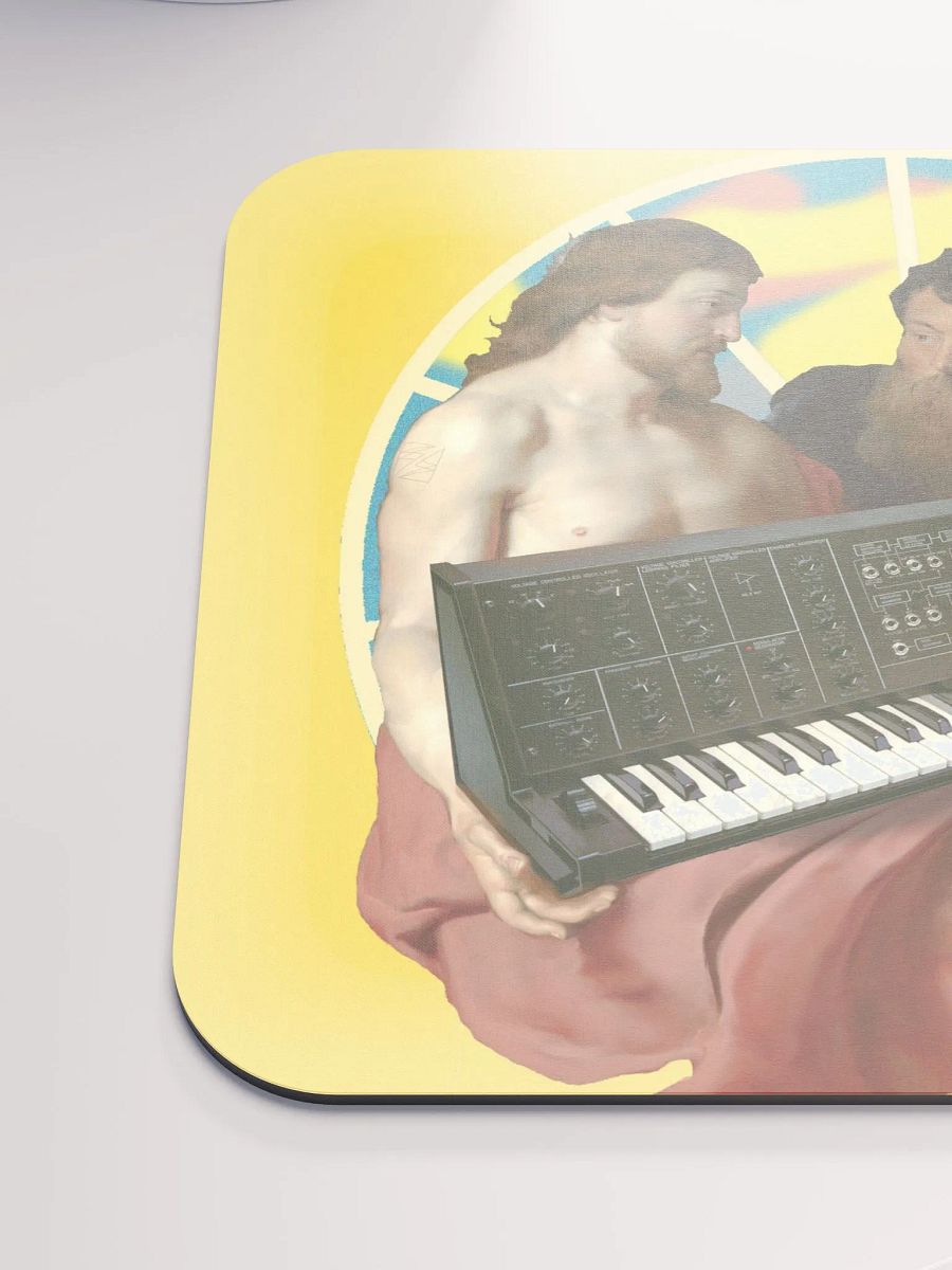 He died for our synths, by Frank Fonik (Korg MS-10), EDM Techno Classic Mouse Pad product image (6)