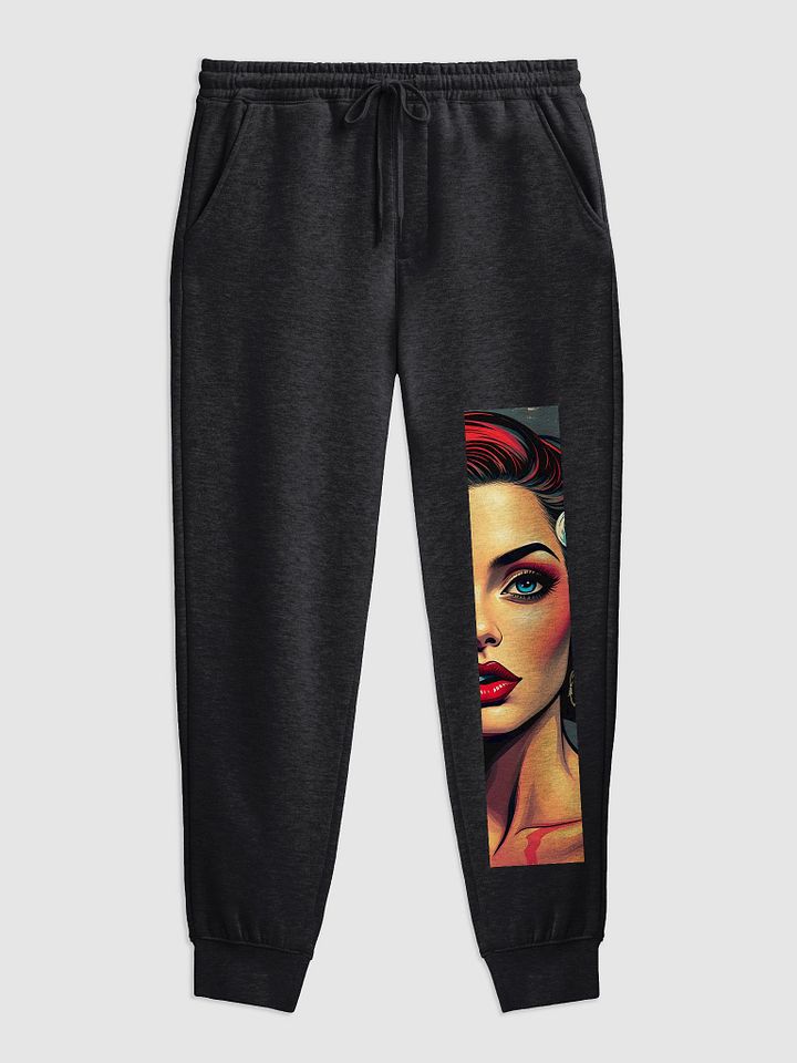 Vibrant Femme Fatale Illustration Joggers product image (1)