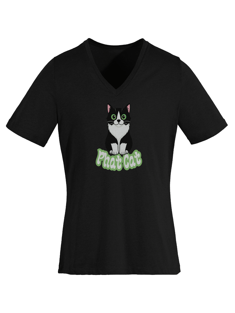 Phat Cat Women's Soft V-Neck (Green) product image (6)