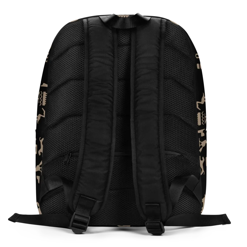 Isis Black Hieroglyphs Backpack product image (5)