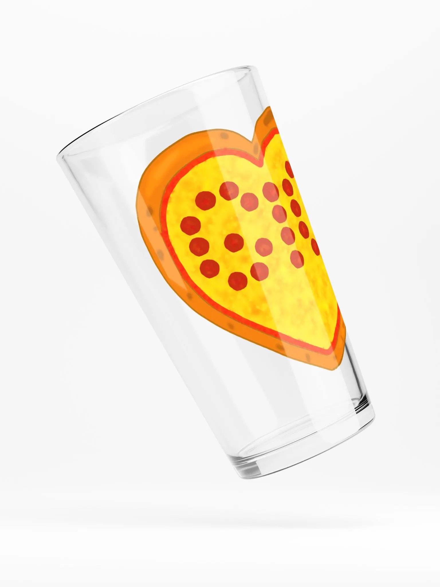 TheFirstGio Pizza Heart Pint Glass product image (4)