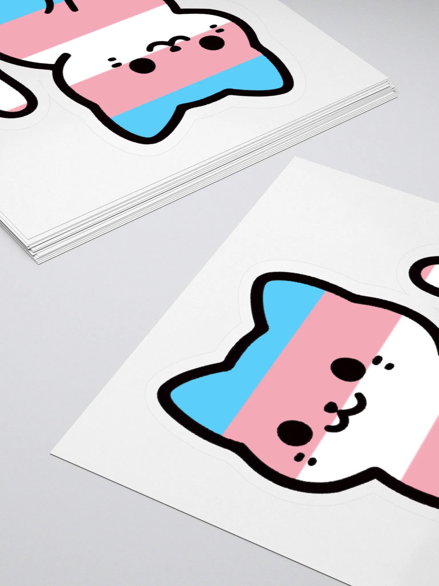 Transgender Pride Kitty Sticker product image (4)