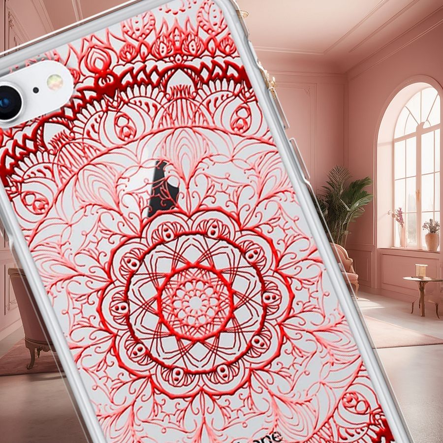 Crimson Mandala iPhone® Case product image (1)