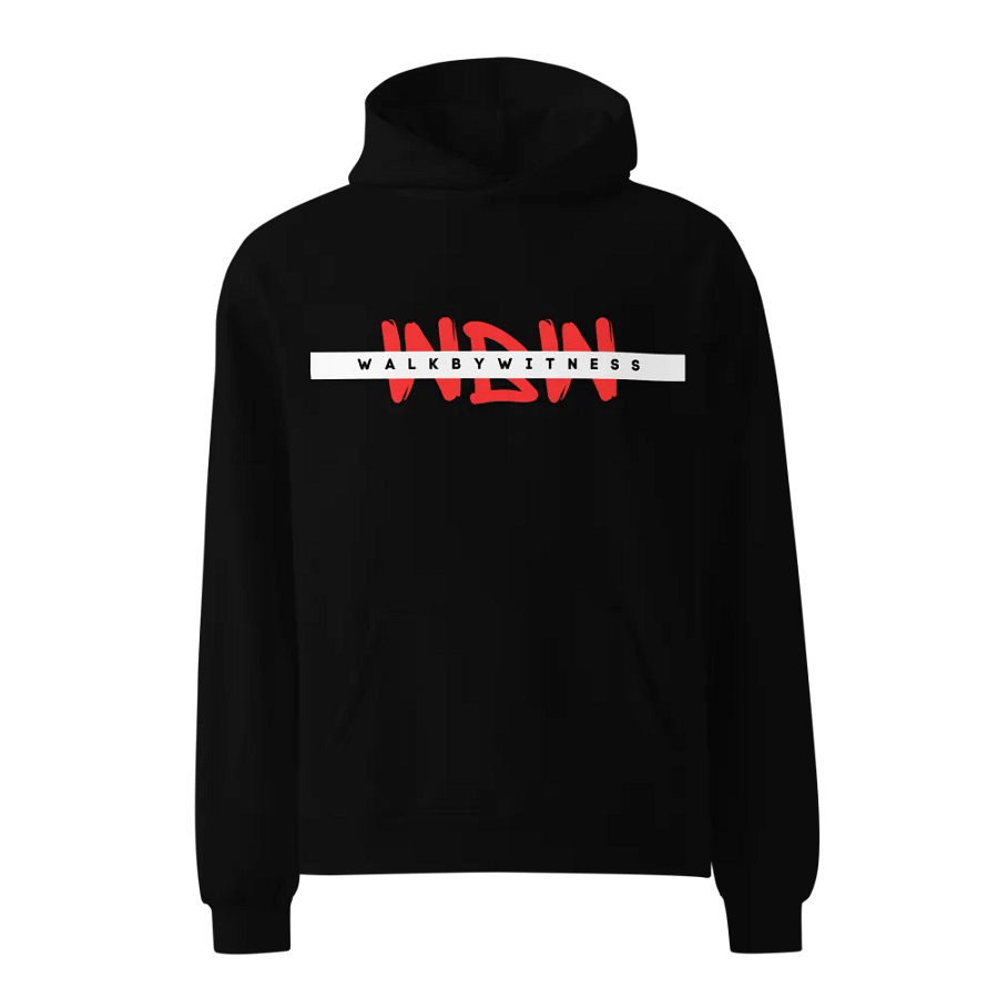Moral Core Hoodie in yellow writing product image (1)