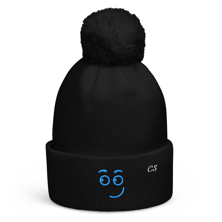 CS Smiley Pom Pom Beanie product image (1)