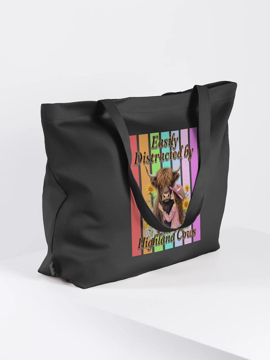 Easily Distracted By Highland Cow Embrace Eco Tote product image (1)