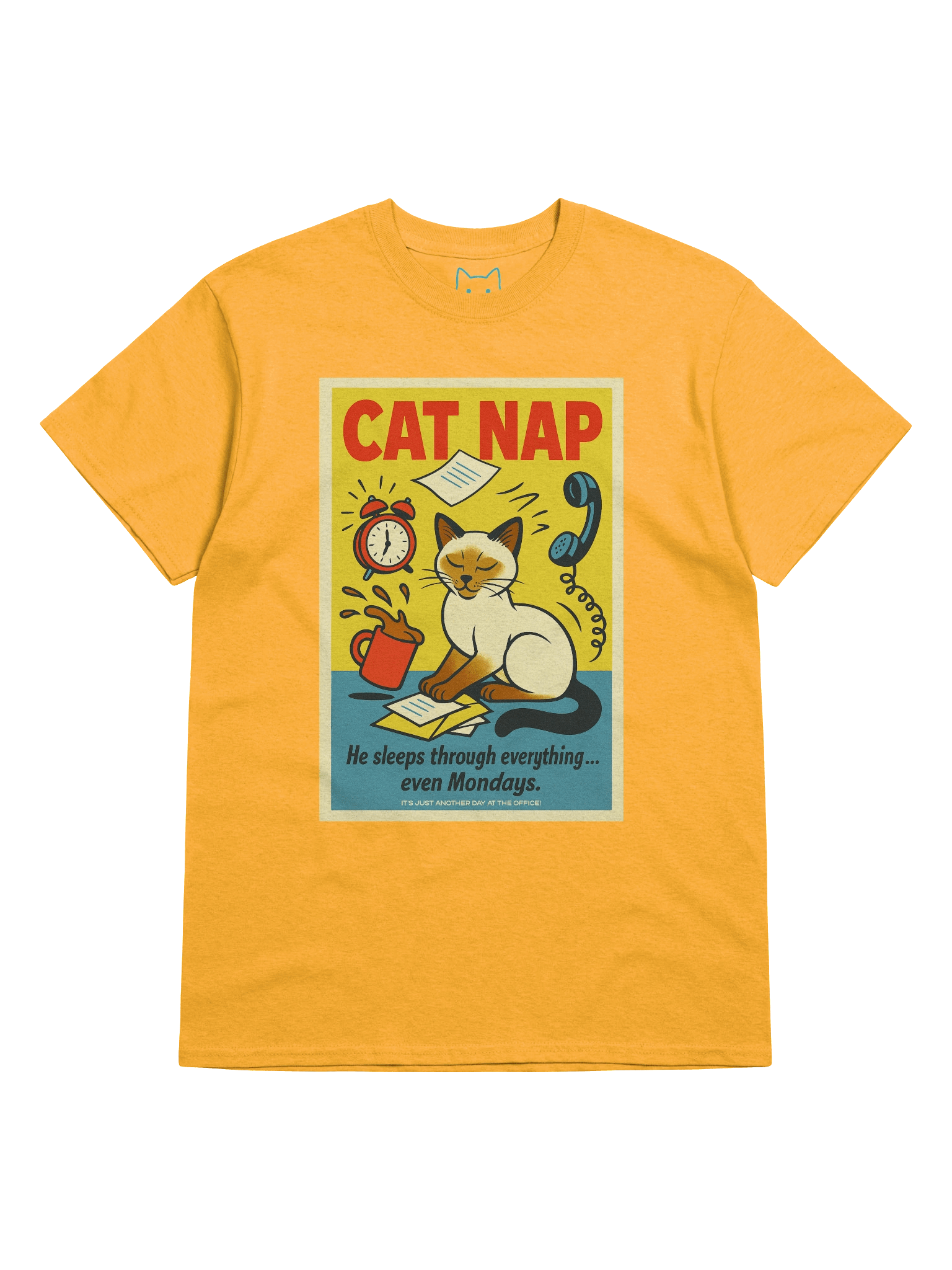 Office Cat Nap Boxy Fit Unisex T-Shirt product image (53)