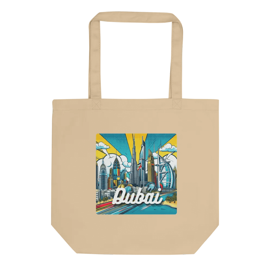 Econscious Eco-Friendly Tote Bag | AI Design dubai city product image (1)