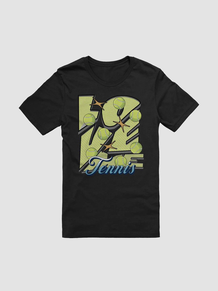Love Me Tennis Striped Stylized T-Shirt product image (1)