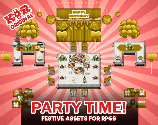 KR Party Time! Celebration Tileset for RPGs product image (1)