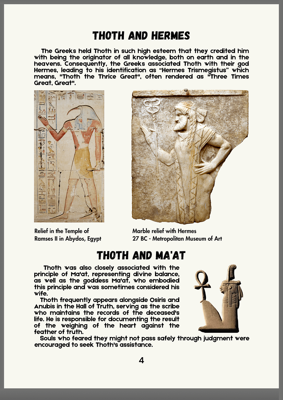 Thoth in Ancient Egyptian Art and Mythology - Printable eBook product image (3)