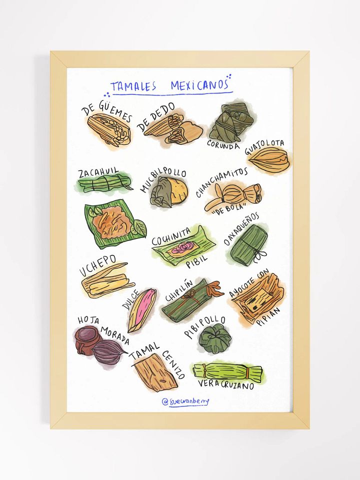 Tamales Mexicanos Framed Poster product image (1)