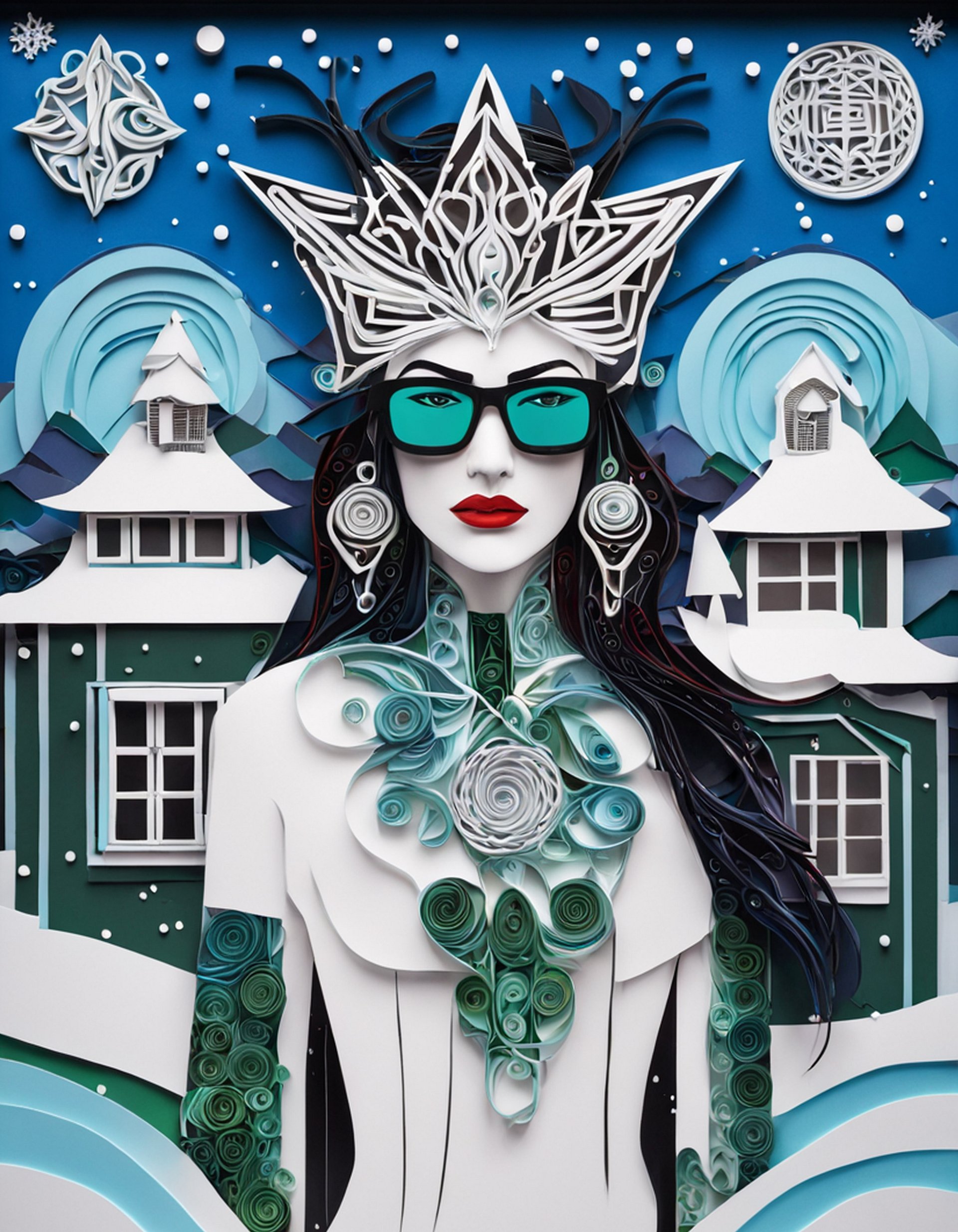 Winter Wiccan 06 - Instant Download product image (1)