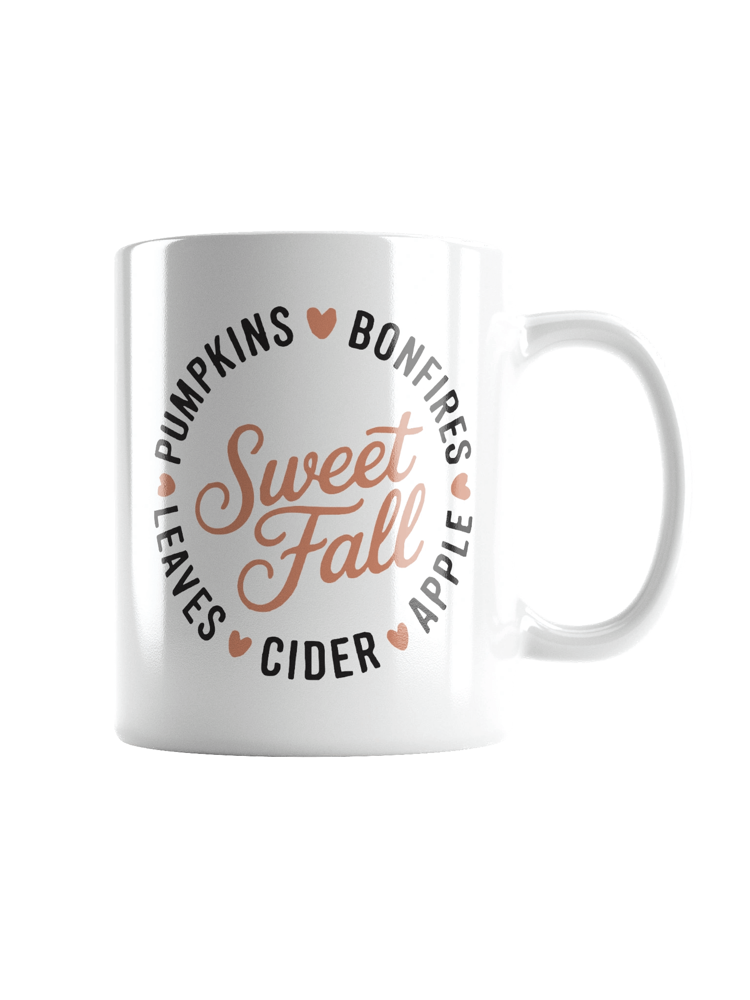 Autumn Sweet Fall Logo White Glossy Mug product image (5)