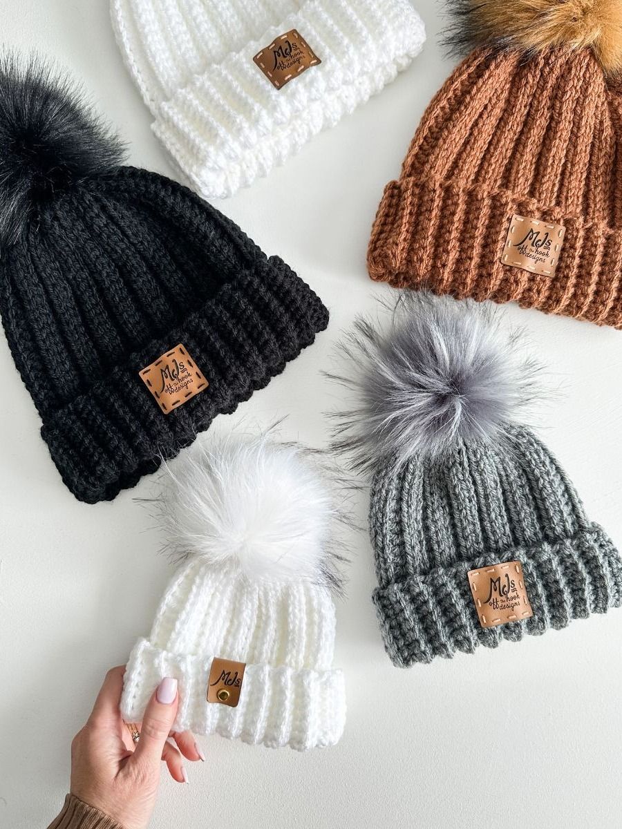 Chunky Ribbed Hat Crochet Pattern product image (6)