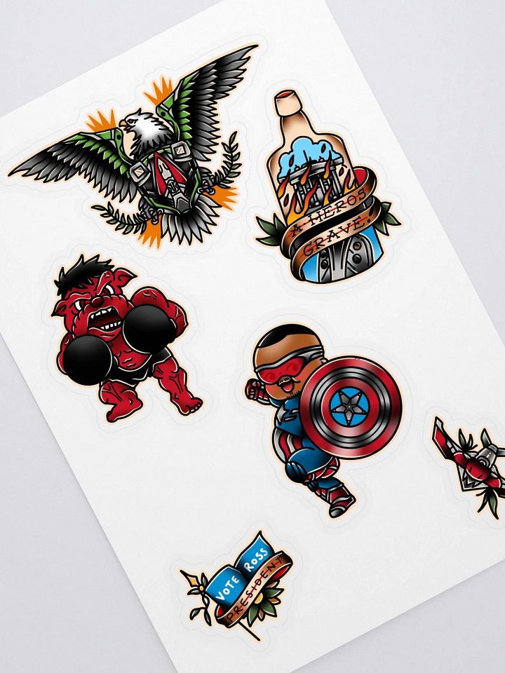 Cap 4 Flash - Sticker Sheet product image (1)