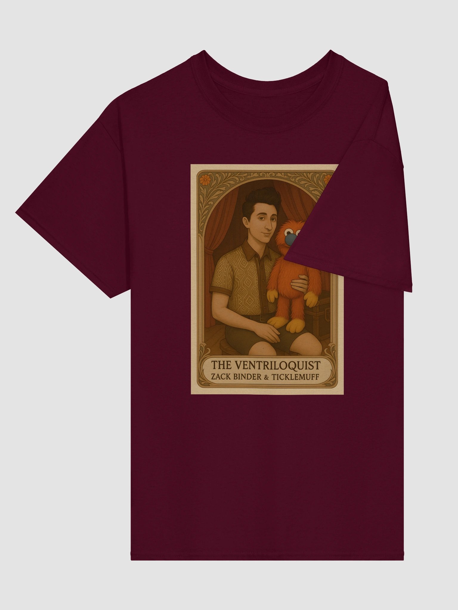 Tarot Card Shirt- Zack Binder and Ticklemuff - Lunch Therapy on the back - Unisex Ultra Cotton Tee product image (25)