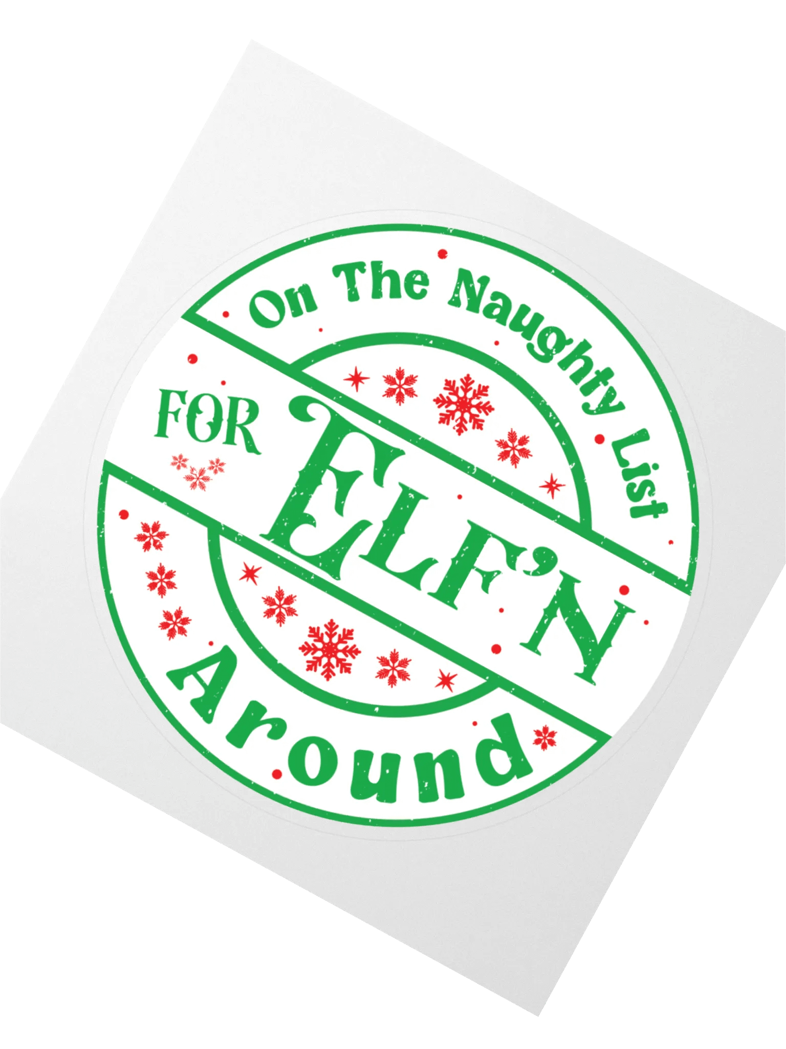 Festive Elf'n Around Kiss-Cut Stickers product image (2)