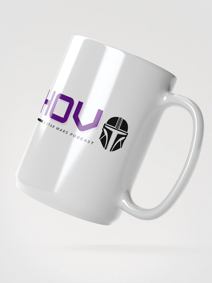 Mandalorian Helmet White Glossy Mug product image (2)