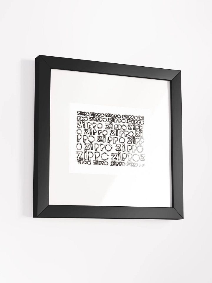 zippo Panel Card Print Framed product image (1)