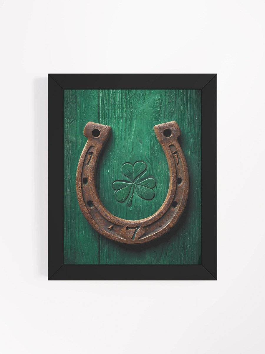 Lucky Clover Rustic Horseshoe Poster product image (5)