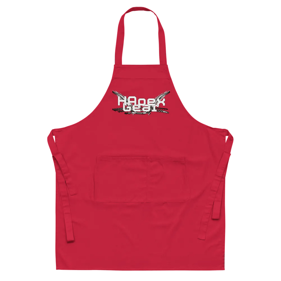 Organic Cotton Apron - White HApex Gear White Logo product image (29)