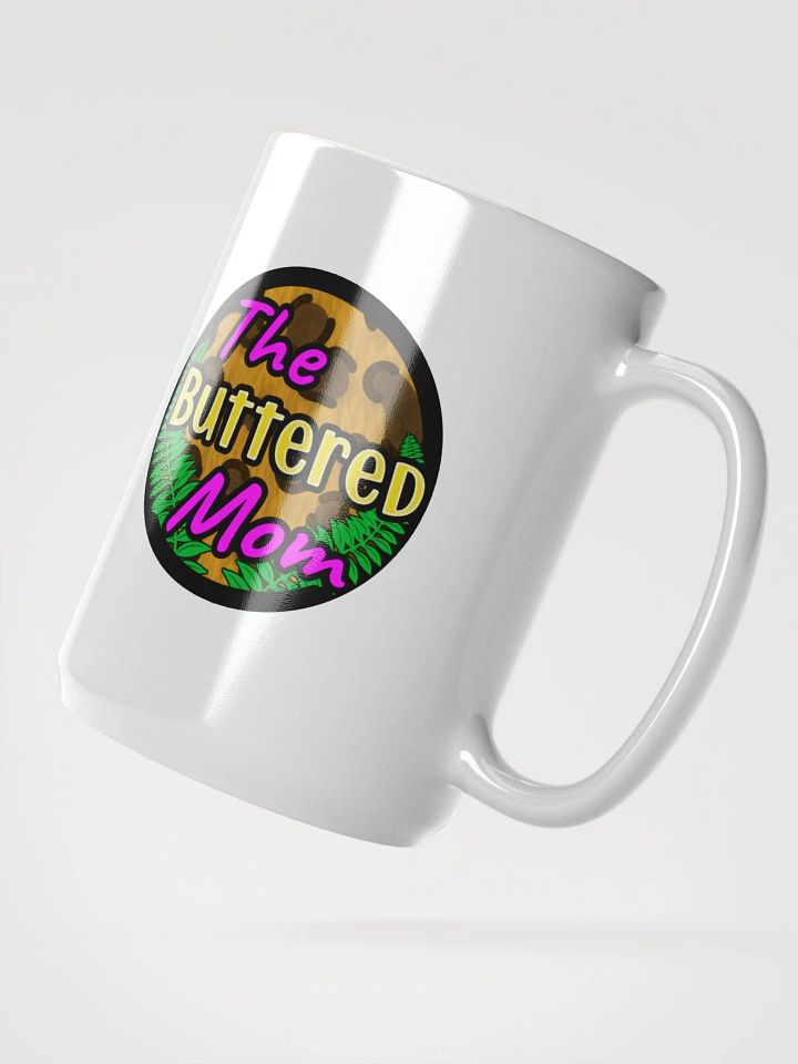 Buttered Mom Glassy Mug, White product image (2)