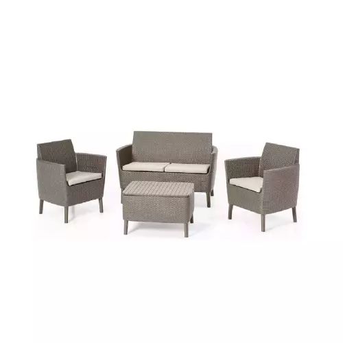 Set Living Room from the Garden Effect Rattan Compound Table Chairs And Sofa product image (1)