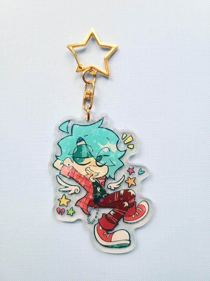 Pebble Holographic Acrylic Charm product image (1)