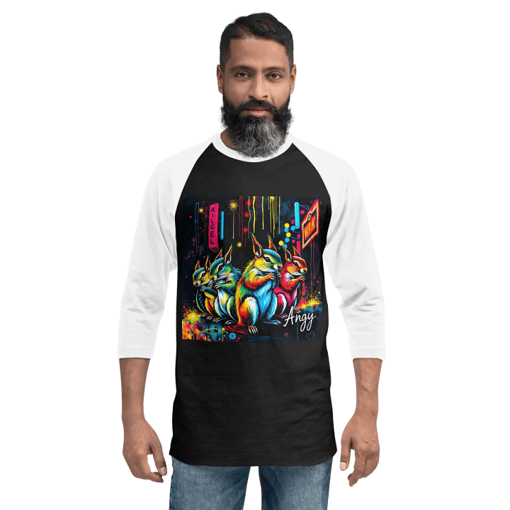 Ultra-Soft ¾ Sleeve Raglan Tee product image (2)