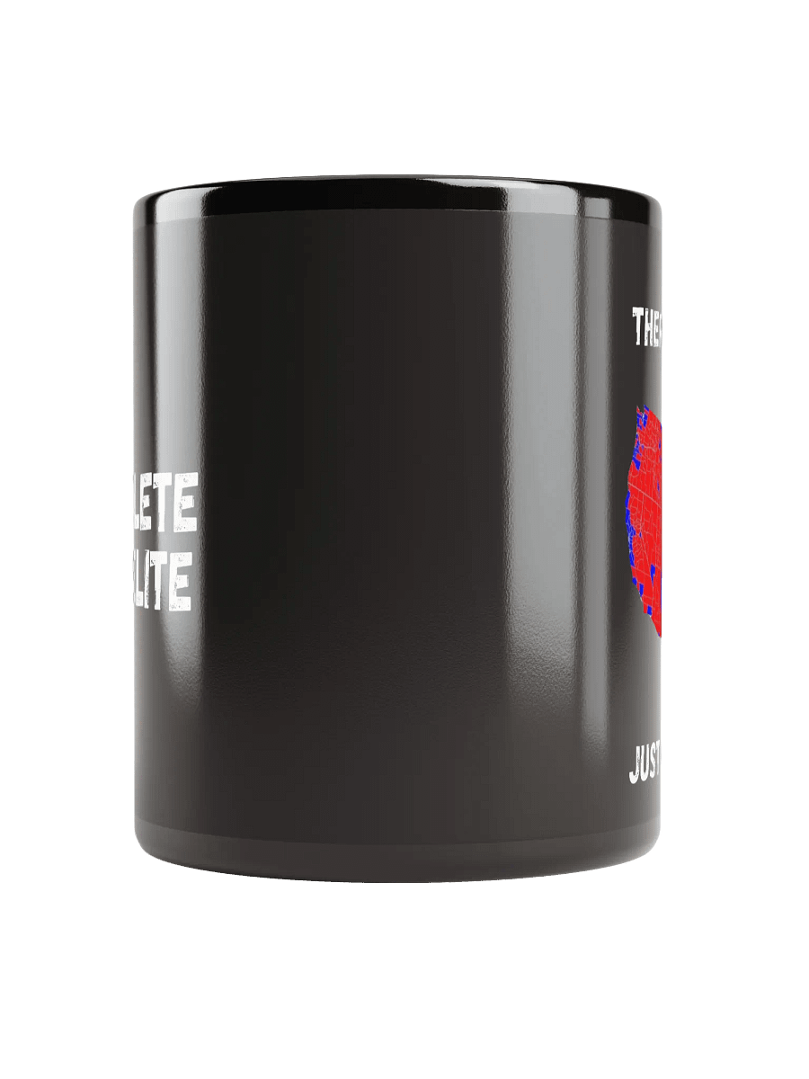 Red USA Map on a Black Glossy Mug product image (9)