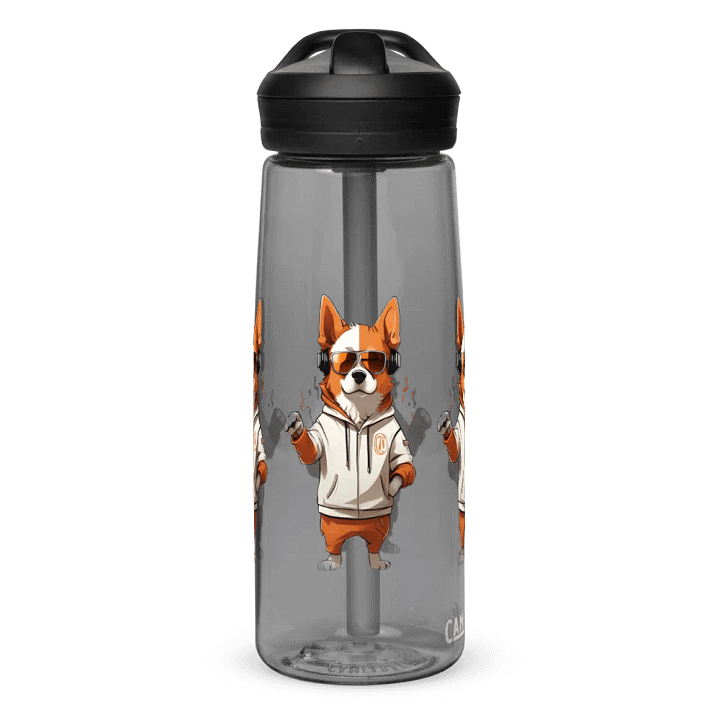 Hipster Corgi Cool Dog Water Bottle product image (2)