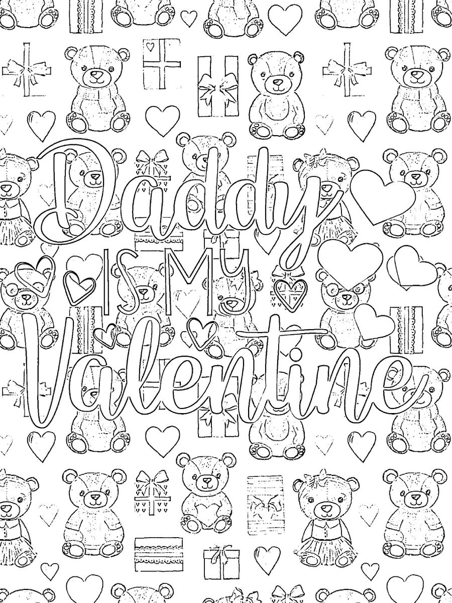 My Heart Belongs to Daddy: Kids Coloring Pages to Celebrate Valentines Day- product image (5)