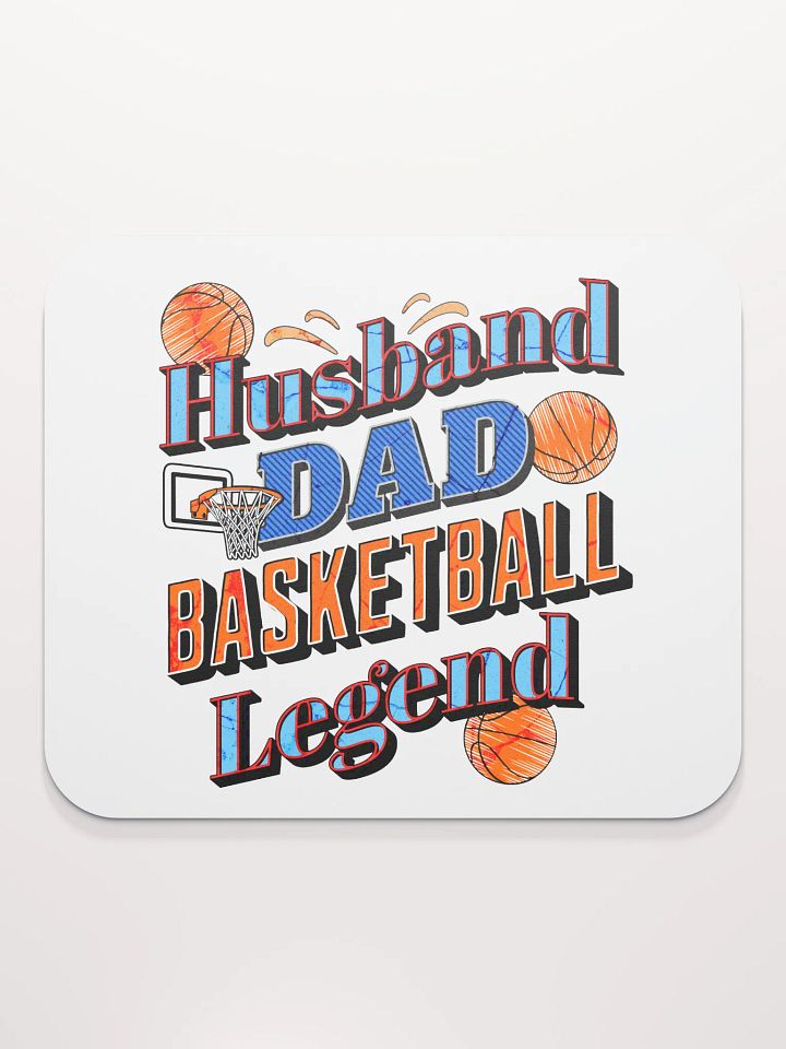 Husband Dad Basketball Legend Mouse Pad product image (1)