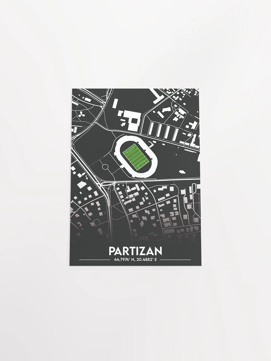 Partizan Stadium Map Design Poster product image (19)