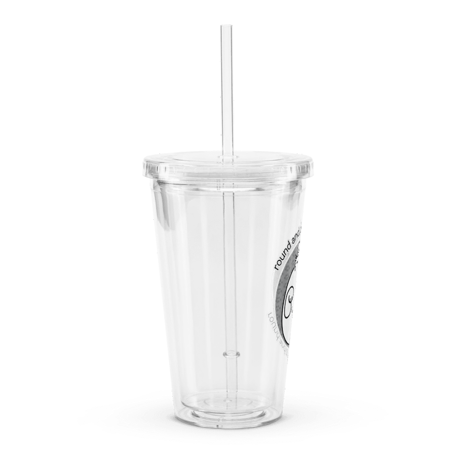 Round and Proud Manul Unlabeled Version - Transparent Cup & Straw product image (3)