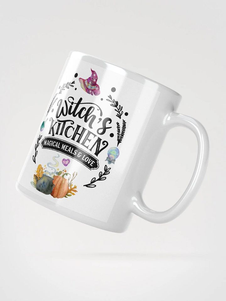 Witch's Kitchen, Magical Meals and Love WHITE GLOSSY MUG - Witchy, Kitchen Witch, Magic Kitchen Gift product image (2)