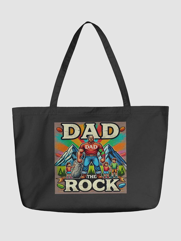 Dad The Rock Organic Tote Bag product image (2)