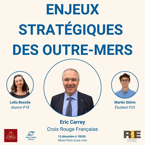 🎙️ Conférence exceptionnelle sur la géopolitique des territoires d’outre-mer avec Eric Carrey (Croix-Rouge Française) 🌍

Mine...