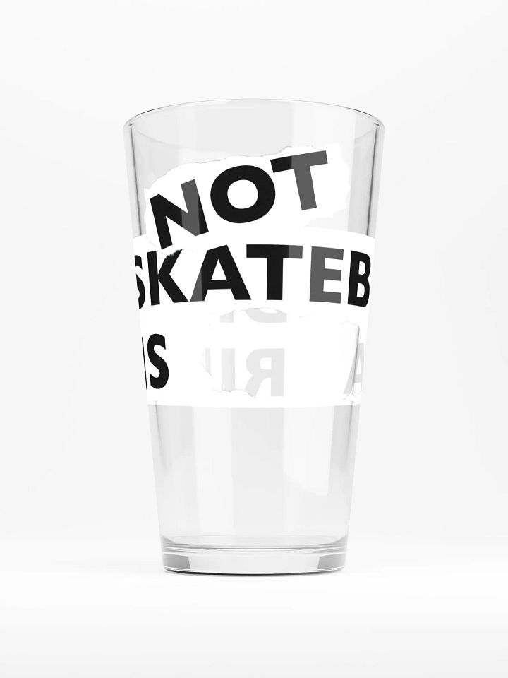 NOT SKATEBOARDING IS A CRIME - Pint Glass product image (2)