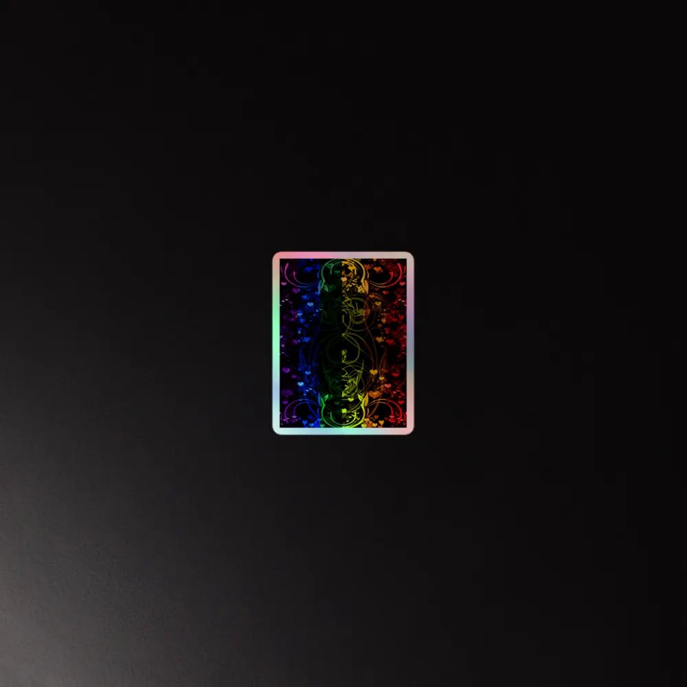 Pride Flag Sticker (Flourish Variation) product image (2)
