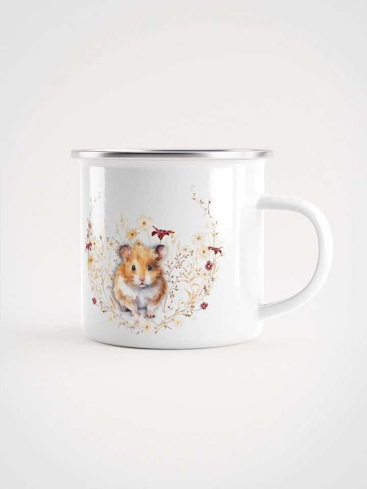 Whimsical Woodland HAMSTER Enamel Mug - Tasse für Hamsterfreunde product image (2)