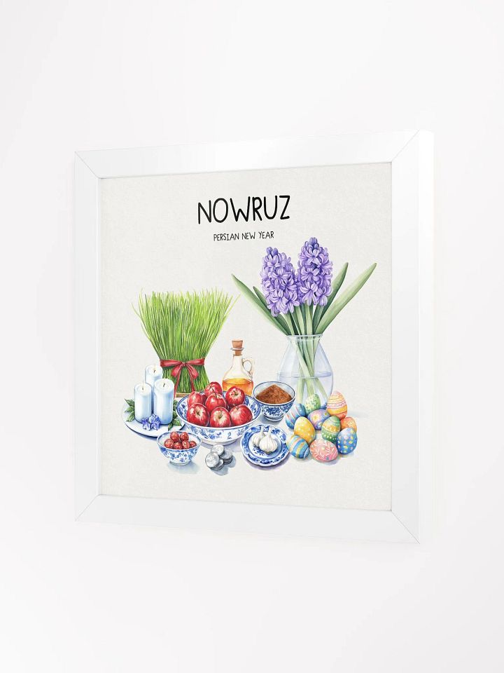 Nowruz Haft-Seen Celebration Poster, Nowruz Watercolor Art, Haft-sin Table, Persian New Year, Persian Art product image (42)
